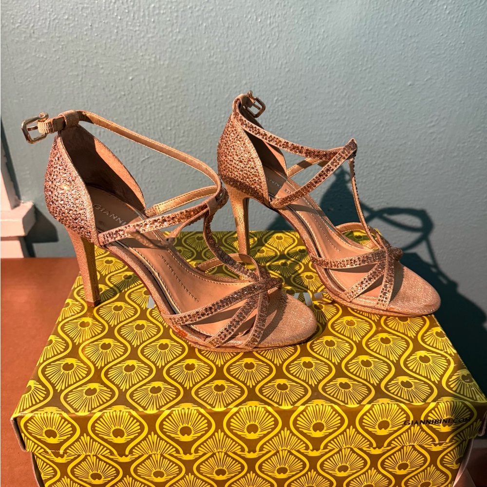 Gianni Bini - Sand Gold Strappy Heels